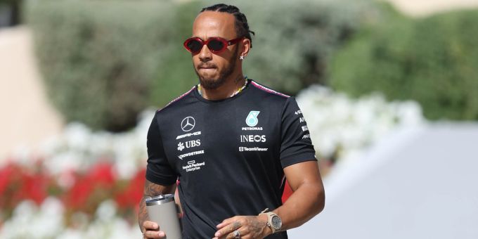 Lewis Hamilton (Mercedes) beim Vorsaison-Test der Formel 1 in Bahrain. Lewis Hamilton Formel 1