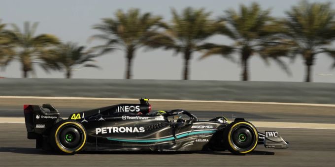 Lewis Hamilton beim Saison-Vorbereitungs-Test in Bahrain. Lewis Hamilton