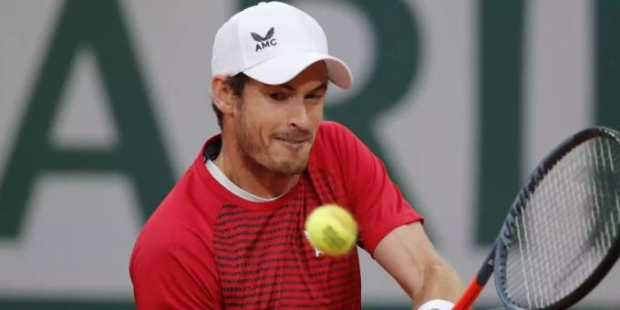 Andy Murray in Aktion. andy murray