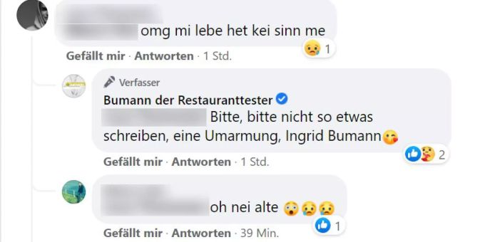 Ingrid Bumann tröstet die Zuschauer. daniel