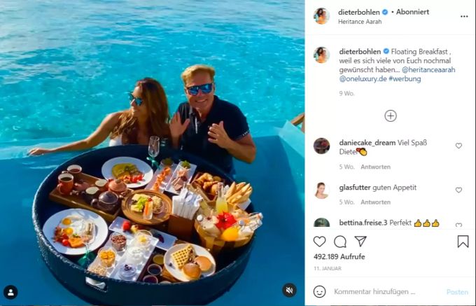 Dieter Bohlen und seine Freundin Carina geniessen die Sonnenseiten des Lebens. dieter bohlen