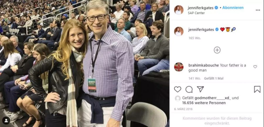 Bill Gates und seine Tochter Jennifer.