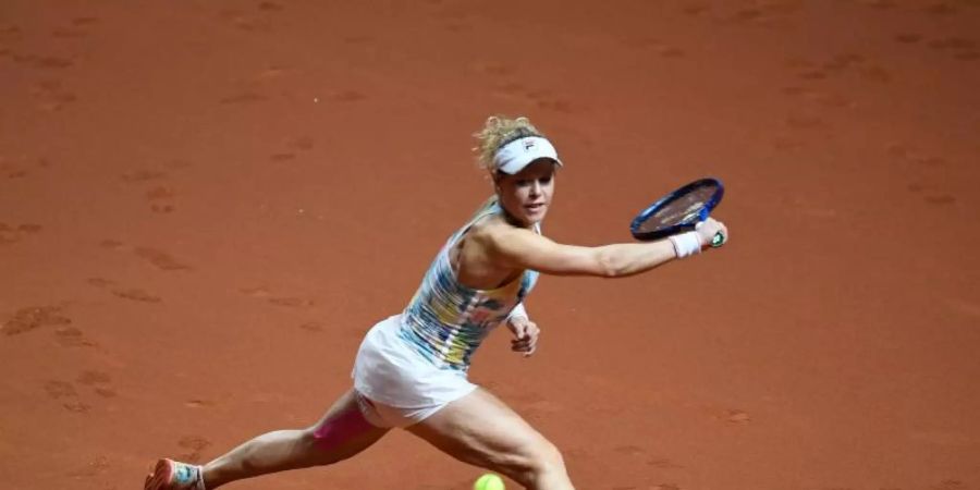 Steht in Stuttgart in der zweiten Runde: Laura Siegemund. Foto: Thomas Kienzle/AFP/Pool/dpa