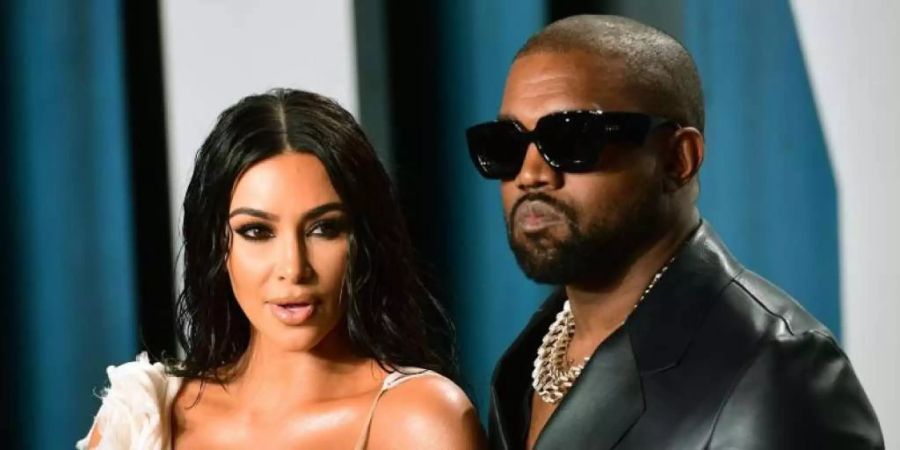 Da war die Welt noch in Ordnung: Kim Kardashian und Kanye West im Februar 2020 bei der Oscar-Party von Vanity Fair.