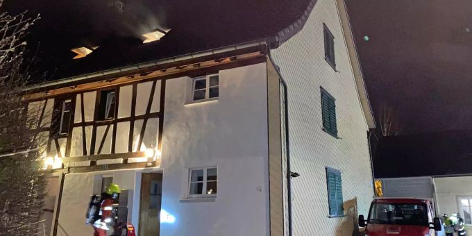 Beim Brand wurde niemand verletzt Beim Brand wurde niemand verletzt