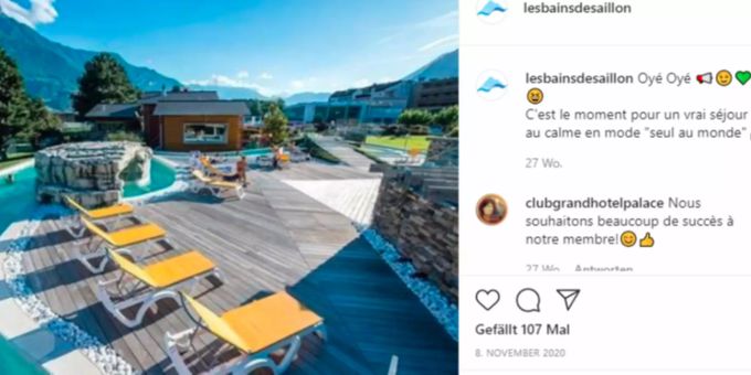 Les Bains de Saillon kündigt über 120 Mitarbeitenden. les bains de saillon