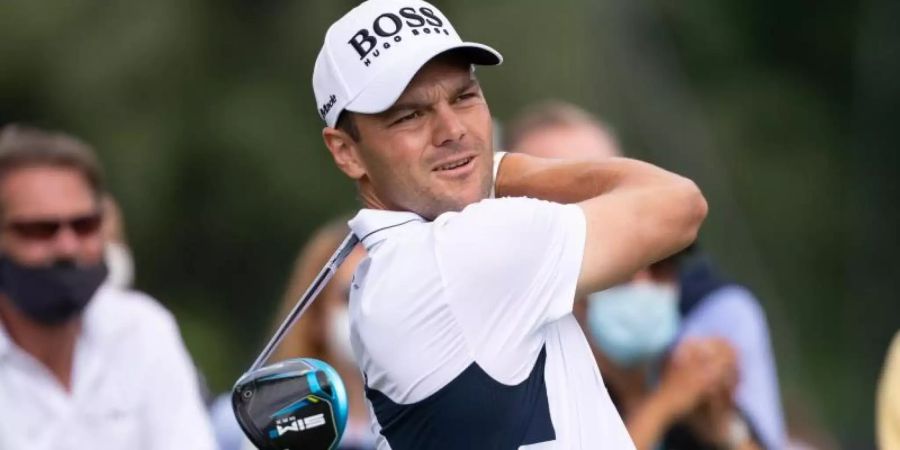 Rutschte in München leicht ab: Golfprofi Martin Kaymer. Foto: Sven Hoppe/dpa
