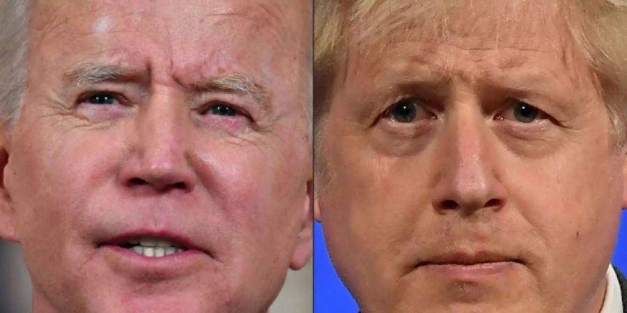 Joe Biden (l.) und Boris Johnson