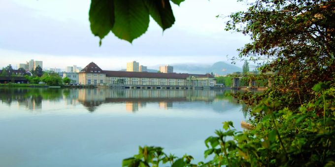 Beim Kraftwerk Augst soll klimafreundlicher Wasserstoff produziert werden. AEW Energie AG