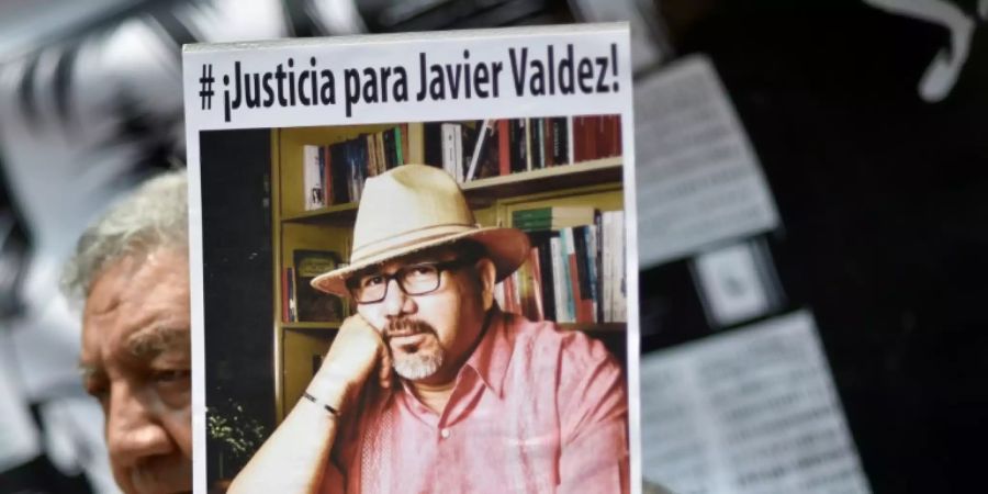 Bild des 2017 ermordeten Reporters Javier Valdez