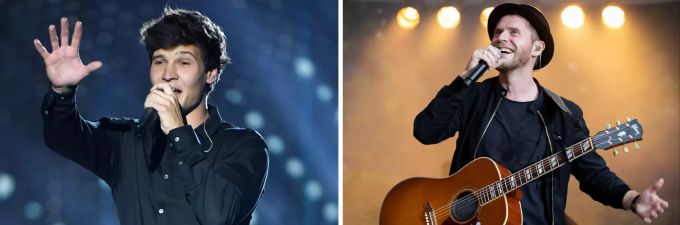 Der deutsche Popsänger Wincent Weiss (l) steht während der Fernsehgala «Goldene Henne» auf der Bühne (Archivfoto vom 20.09.2019). Johannes Oerding, Popsänger und Songwriter, steht bei einem Konzert auf der Open Air Bühne im Stadtpark (Archivfoto vom 20.08.2020). Wincent Weiss Johannes Oerding