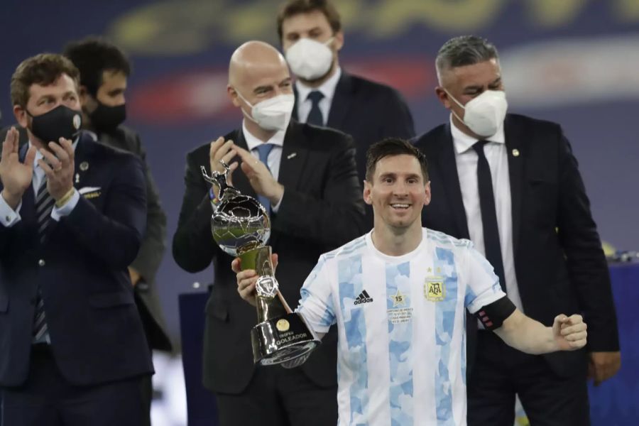 Lionel Messi wird an der Copa Torschützenkönig, dazu liefert er die meisten Assists.