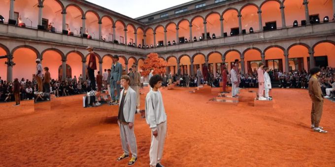 Eine Modeschau von Ermenegildo Zegna. Ermenegildo Zegna