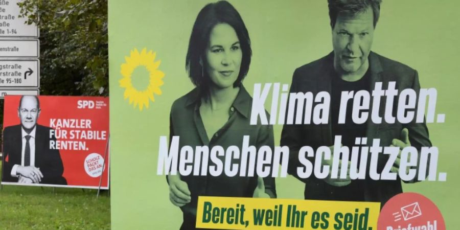 Wahlplakat der Grünen in Stuttgart