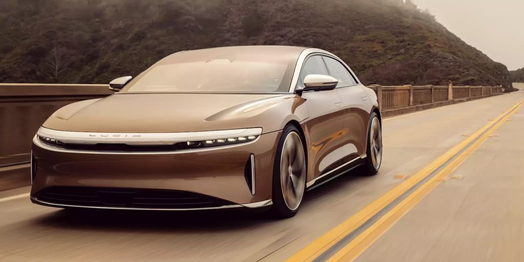 Lucid Air range at 837 kilometers