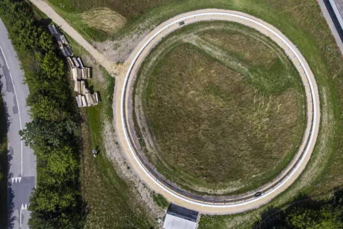 Der Hyperloop von oben Hyperloop