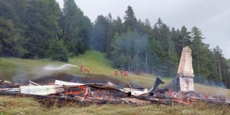 Scheid GR - Maiensäss von Feuer zerstört