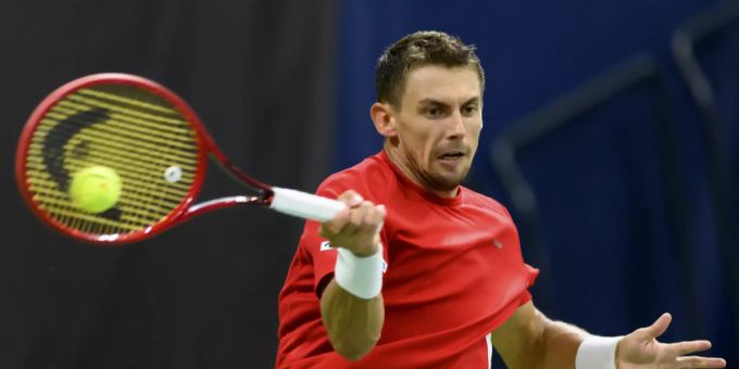 Henri Laaksonen gewinnt seinen Sechzehntelfinal. Henri Laaksonen