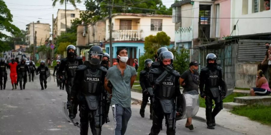 Die Protestbewegung San Isidro meldete bis Dienstag 144 Festnahmen