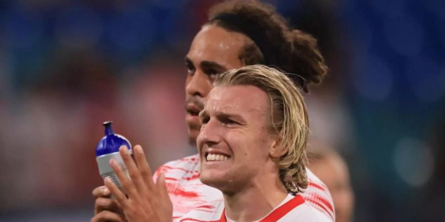 Kommt mit RB Leipzig nicht richtig in Tritt: Spielmacher Emil Forsberg. Foto: Jan Woitas/dpa-Zentralbild/dpa