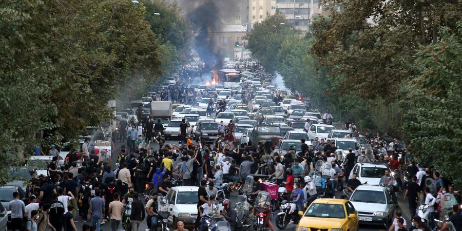 Der Tod der iranischen Kurdin Jina Mahsa Amini löste in Teheran schwere Proteste aus.