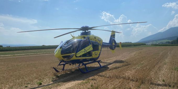 Oberdorf SO: Helikopter-Einsatz nach Unfall mit Gleitschirm. Oberdorf SO