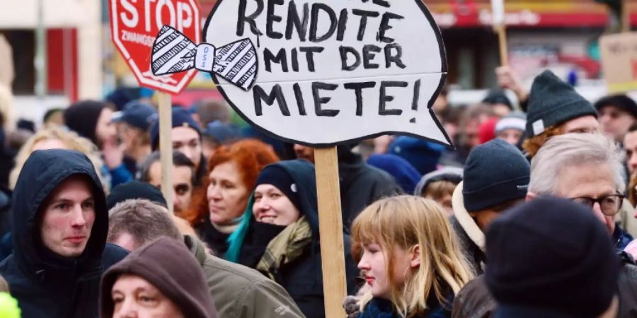 Demo gegen hohe Mieten in Berlin