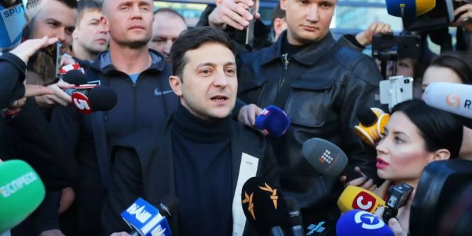 Selenski Ukraine Komiker Präsident Selenski Ukraine Komiker Präsident