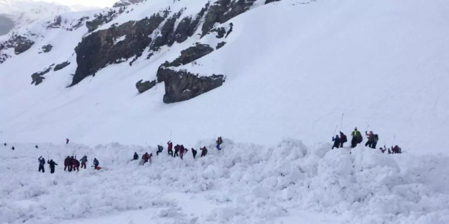 Skigebiet im Wallis