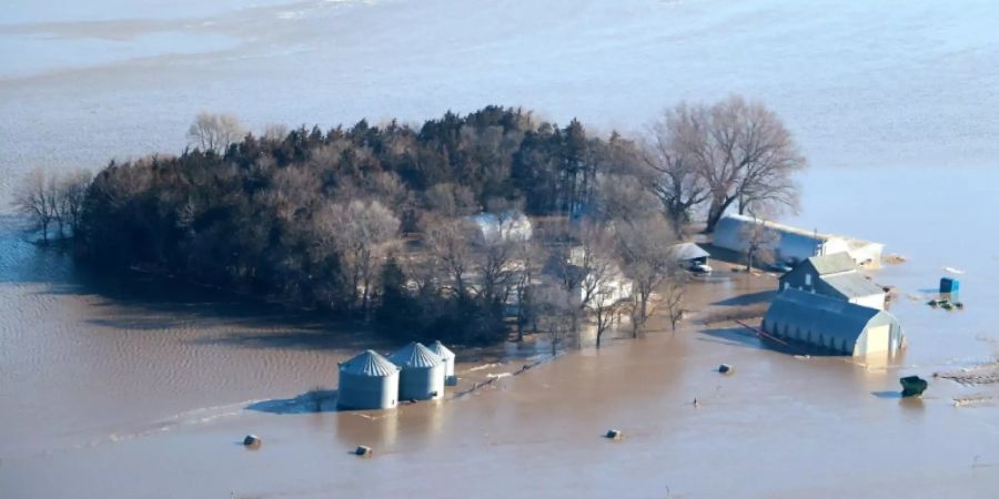 Überschwemmungen in Nebraska im März