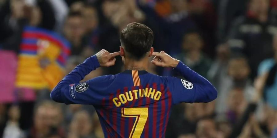 Barcelonas Philippe Coutinho zeigte bei der 0:4-Pleite gegen Liverpool eine nicht zufrieden stellende Leistung. Foto: Joan Monfort/AP