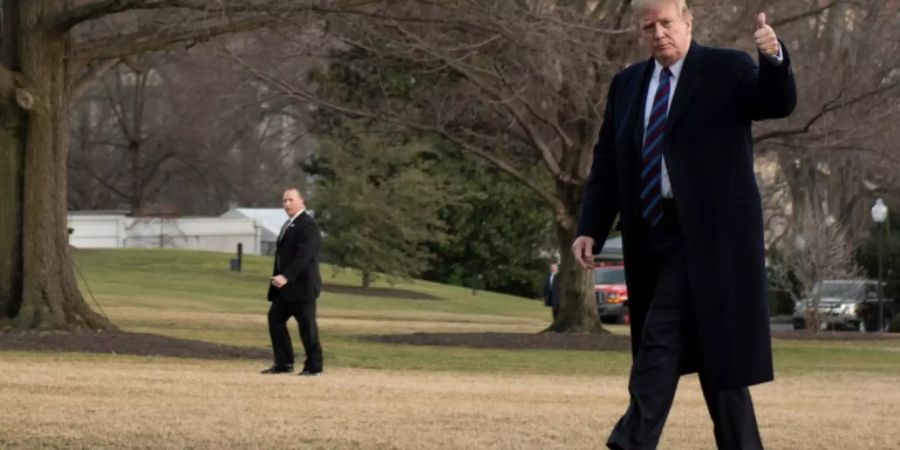 Trump nach seiner medizinischen Untersuchung
