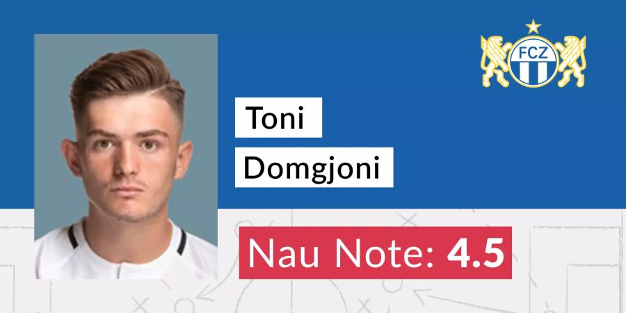 Die Nau-Note von Toni Domgjoni.