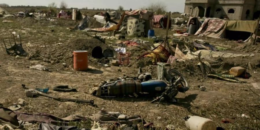 Nach monatelangen Kämpfen haben Truppen unter kurdischer Führung die letzte Bastion der Terrormiliz Islamischer Staat (IS) in Syrien eingenommen. Foto: Maya Alleruzzo/AP