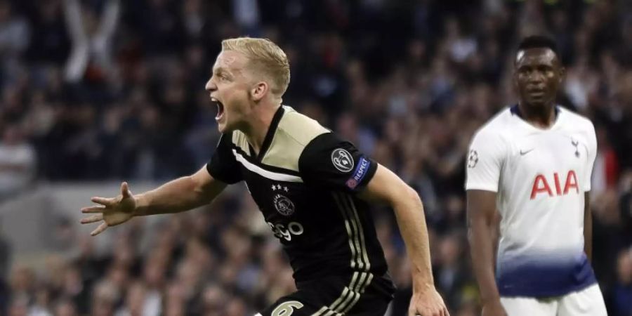 Brachte Ajax in Tottenham in Führung: Donny van de Beek. Foto: Kirsty Wigglesworth/AP