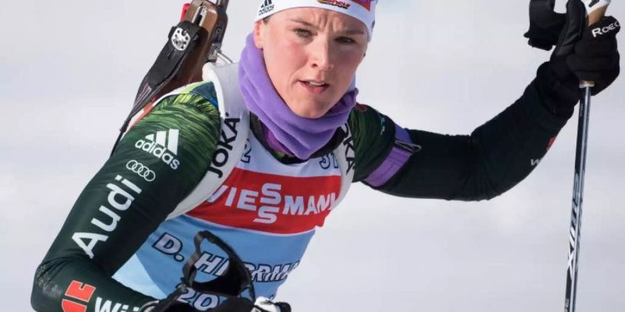 Wechselte vom Langlauf zum Biathlon: Denise Herrmann. Foto: Sven Hoppe