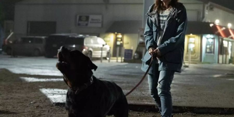 Ally (Kiernan Shipka) ist taub. Gemeinsam mit ihrer Familie mus sie vor Monstern fliehen. Foto: Michael Gibson/Constantin
