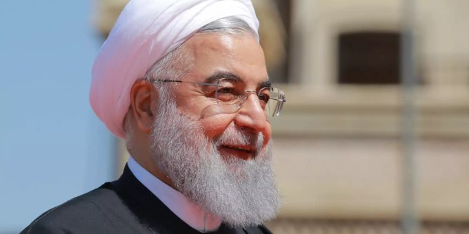 Irans Präsident Ruhani kämpft mit US-Sanktionen. Irans Präsident Ruhani
