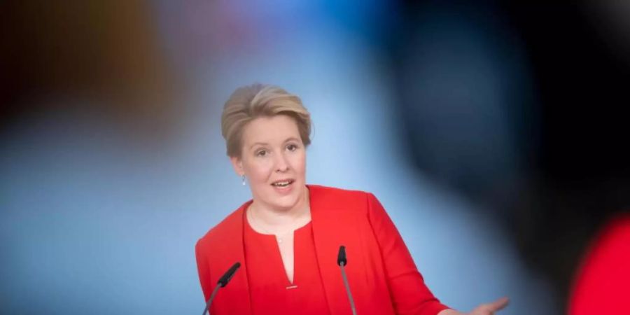 Jugendministerin Franziska Giffey (SPD) setzt sich für mehr politische Partizipation ein. Foto: Kay Nietfeld/dpa