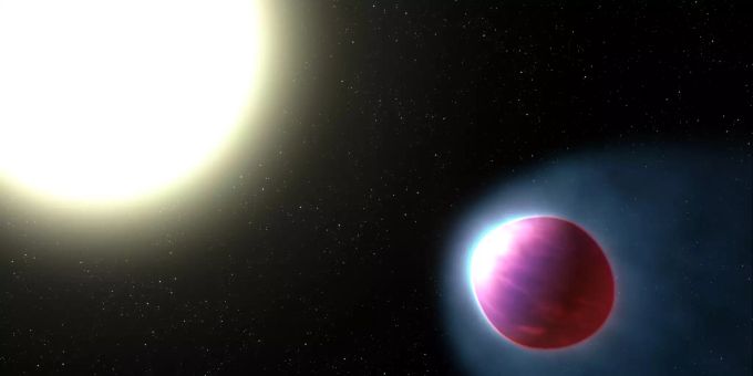 Verdampftes Metall in der Luft eines Exoplaneten. Verdampftes Metall in der Luft eines Exoplaneten
