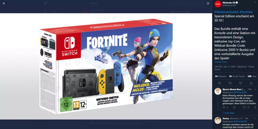 Nintendo Switch Fortnite