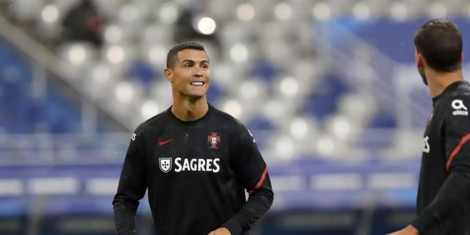Cristiano Ronaldo vor dem Nations-League-Spiel gegen Frankreich. Cristiano Ronaldo