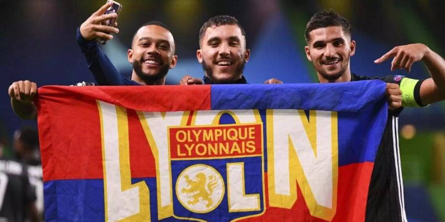 Olympique Lyon steht im Halbfinale der Champions League. Foto: Franck Fife/Pool AFP/AP/dpa