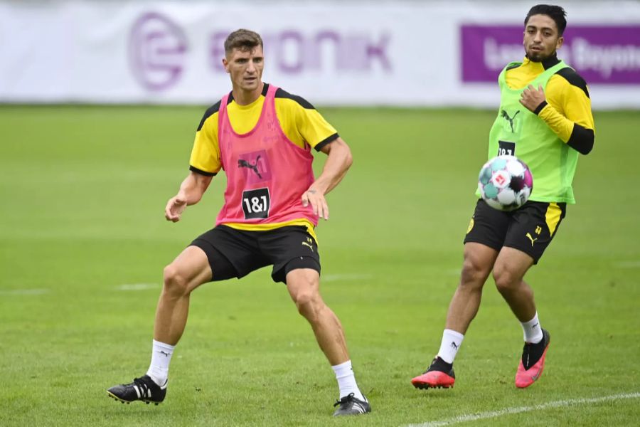 Die Fans dürfen dem neuverpflichteten Thomas Meunier nicht beim Training zusehen.