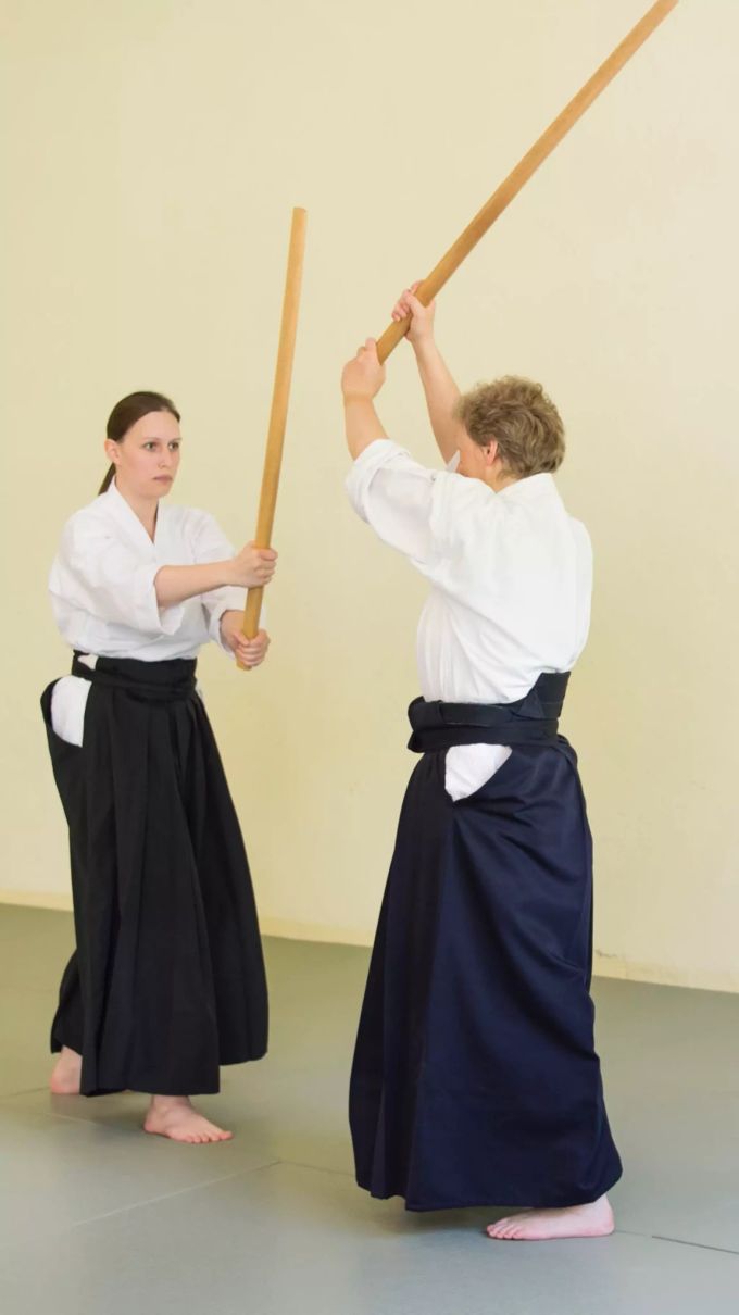 Training mit Holzschwert