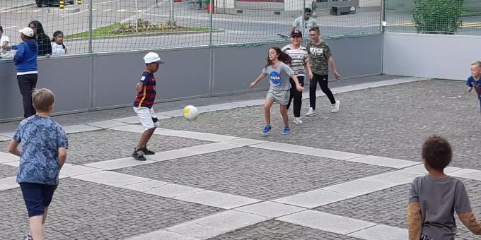 Streetsoccer-Anlage. Streetsoccer-Anlage
