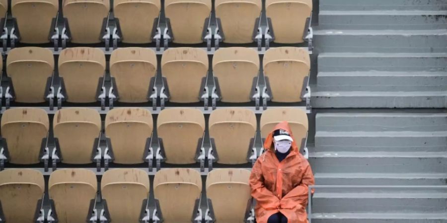 Wegen Corona müssen die 1000 Zuschauer der French Open in Paris weit auseinander sitzen