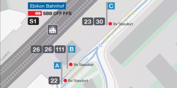 Neue Anordnung der Busse