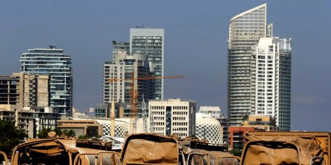 Beirut nach der Explosion Beirut nach der Explosion
