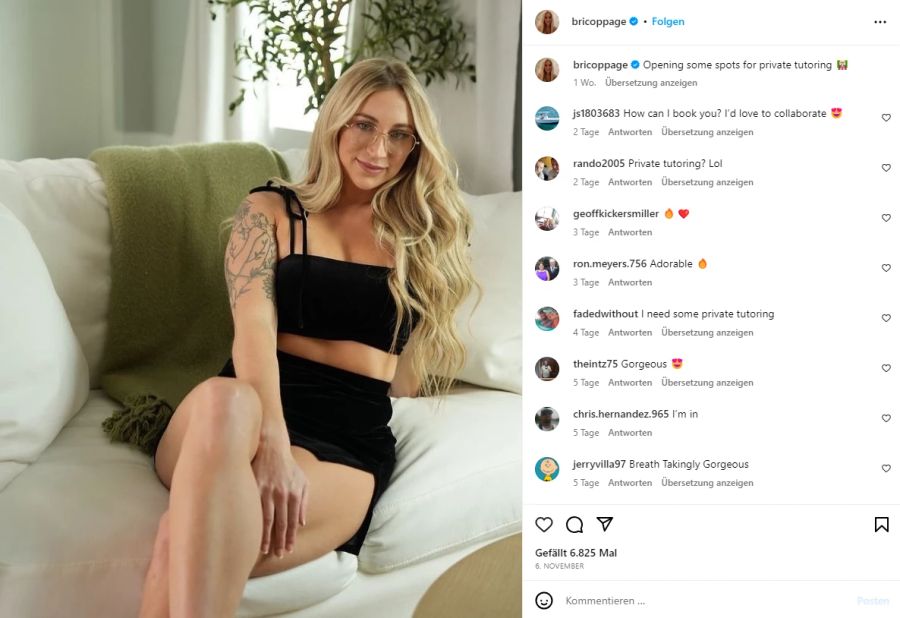 Nur wenige Wochen zuvor wurde auch ihre Arbeitskollegin Brianna Coppages (28) als Inhaberin eines Accounts öffentlich gemacht.